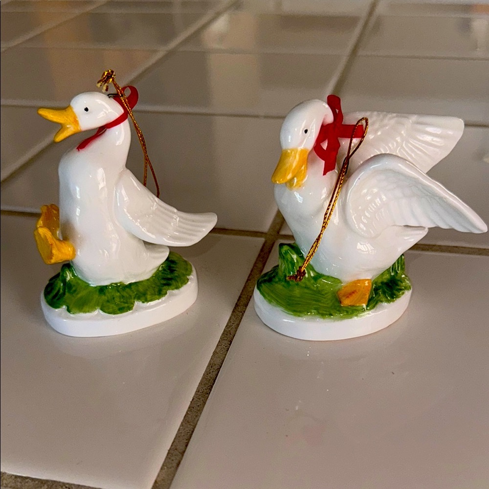 🐈‍⬛ VTG Bone China Geese ornaments